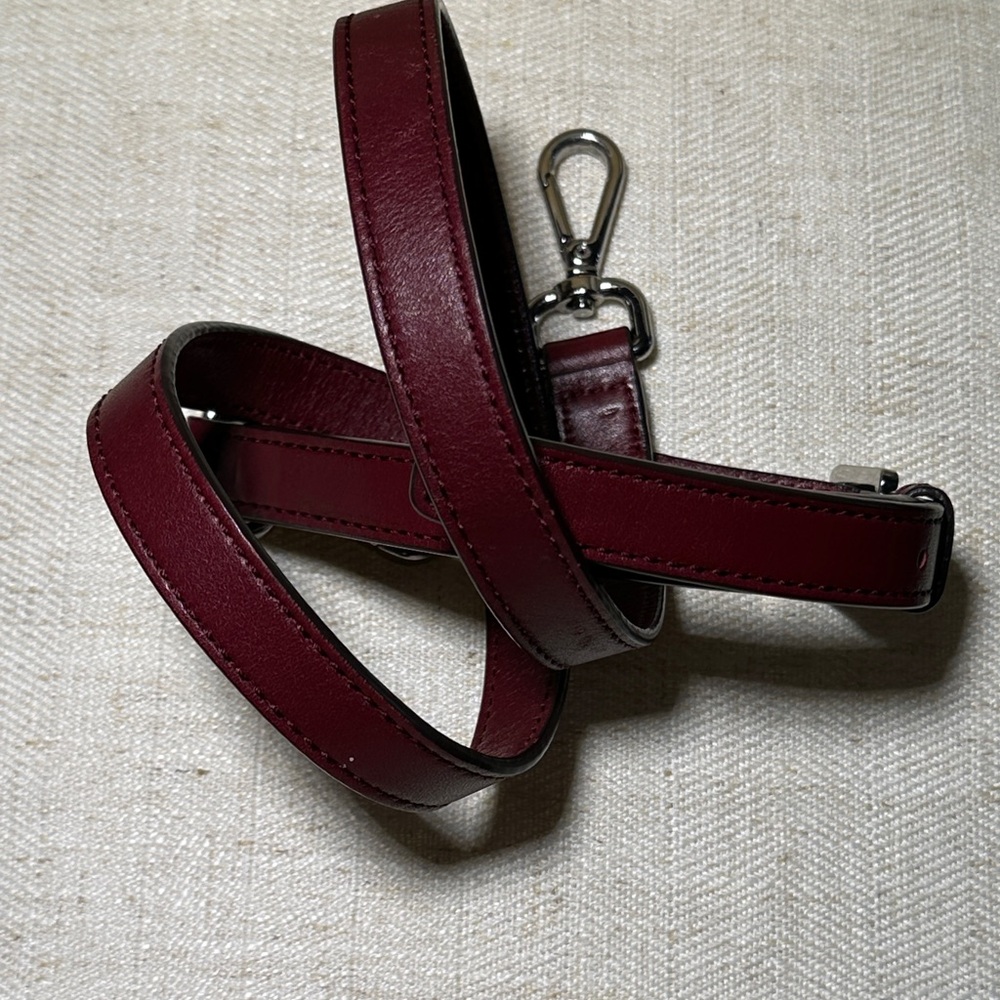 Michael Kors Deep Red Leather Bag Strap Replacement